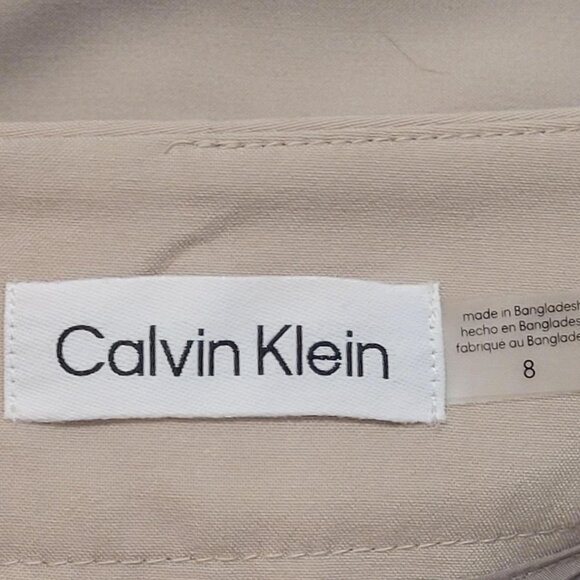 Calvin Klein Size 8 Cream colored Skirt - Picture 3 of 4